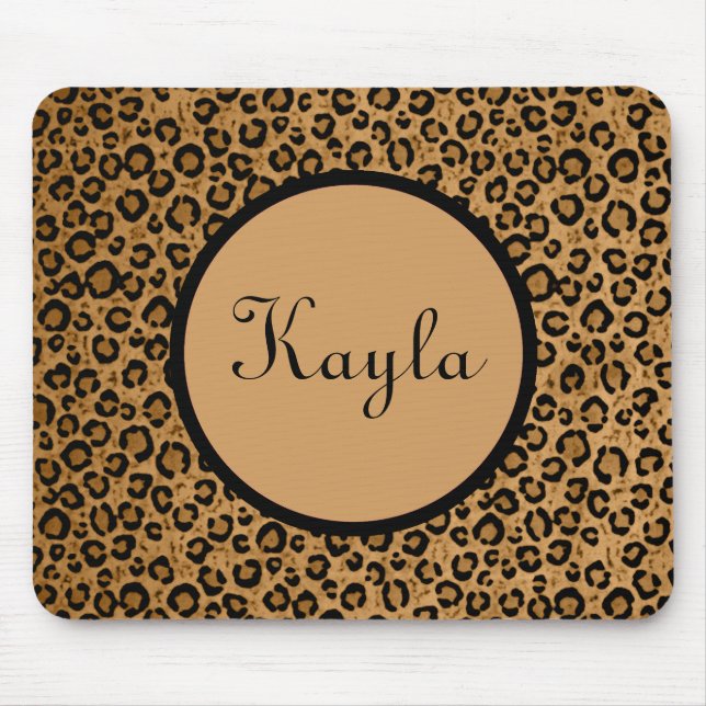 Personalised Leopard Mousepad (Front)