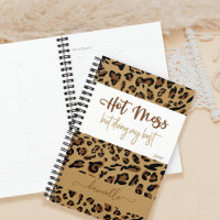 Personalised Leopard Print Hot Mess Doing my Best