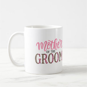 Personalised Leopard Print Mother of Groom Gift  Coffee Mug