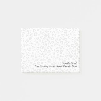Personalised Leopard Print Office Post-it Notes