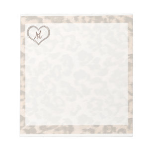 Personalised Leopard Spotted Notepad