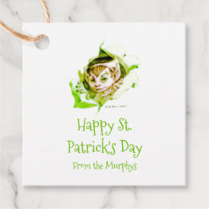 Personalised Leprechaun Favour Tags