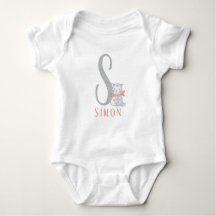 Personalised Letter and  Name Baby Bodysuit