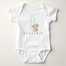  Personalised Letter and  Name Baby Bodysuit