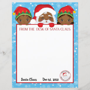 Personalised Letter from Black Santa Claus 