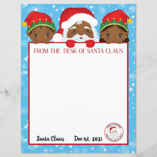 Personalised Letter from Black Santa Claus 