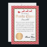 Personalised Letter from Santa Christmas Print Invitation<br><div class="desc">Bring magic to your Christmas Holiday with the magic of Santa this year with this printable letter from Santa. This letter from the desk of Santa is completely customisable to make your own and can be an instant download. You can print from home, making this editable personalised Letter from Santa...</div>