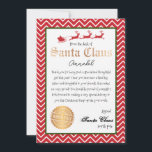 Personalised Letter from Santa Christmas Print Invitation<br><div class="desc">Bring magic to your Christmas Holiday with the magic of Santa this year with this printable letter from Santa. This letter from the desk of Santa is completely customisable to make your own and can be an instant download. You can print from home, making this editable personalised Letter from Santa...</div>