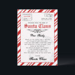 Personalised Letter from Santa Christmas Template<br><div class="desc">Letter from Santa Personalised - Bring magic to your Christmas Holiday with the wonder of Santa this year with this printable letter from Santa. This letter from the desk of Santa is completely customisable to make your own and can be an instant download - meaning you can print this editable...</div>