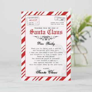 Personalised Letter from Santa Christmas Template