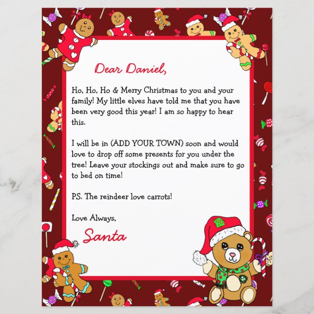 Personalised Letter from Santa Claus (Front)