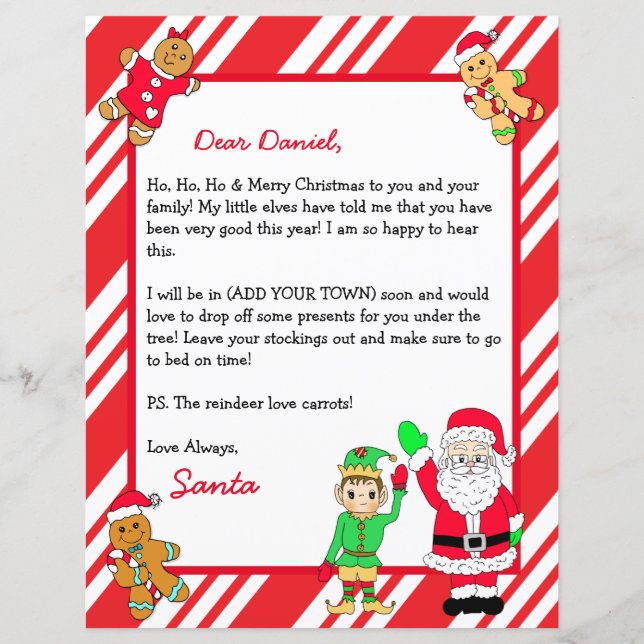 Personalised Letter from Santa Claus (Front)