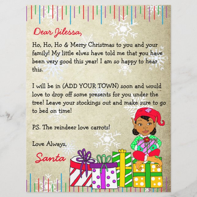 Personalised Letter from Santa Claus (Front)