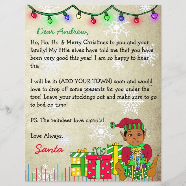 Personalised Letter from Santa Claus (Front)