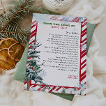 Personalised letter from Santa Claus Christmas Invitation<br><div class="desc">Personalised letter from from Santa Clause.
Give your child this year special,  cute letter from Santa. 
Collection: 
https://www.zazzle.com/collections/love_christmas_collection-119212194434211063</div>