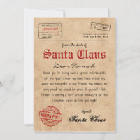 Personalised Letter from Santa Claus
