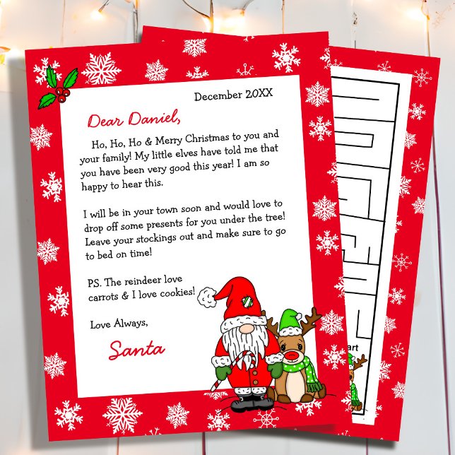 Personalised Letter from Santa for Children (Creator Uploaded)