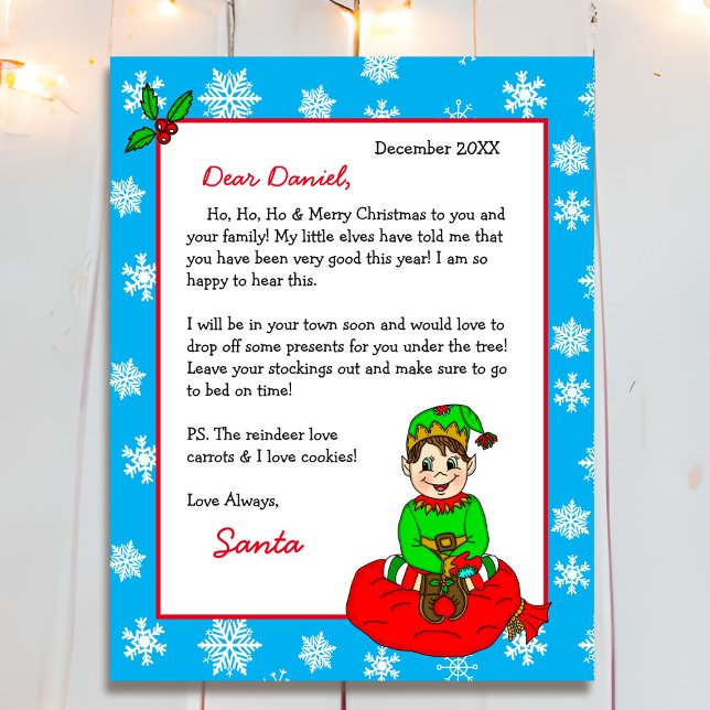 Personalised Letter from Santa for Children (Creator Uploaded)