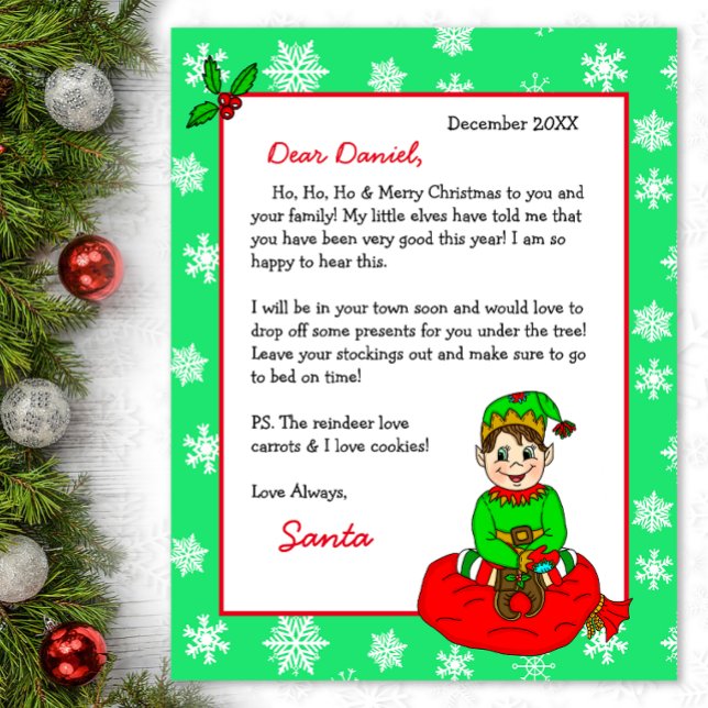Personalised Letter from Santa for Children (Creator Uploaded)