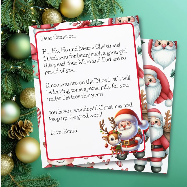 Personalised Letter from Santa for Children (Creator Uploaded)