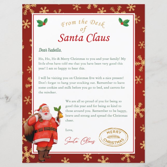 Personalised Letter From Santa | North Pole Mail (Front)