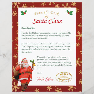 Personalised Letter From Santa | North Pole Mail