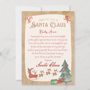 Personalised Letter from Santa Printable Invitation