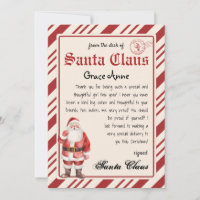 Personalised Letter from Santa Template