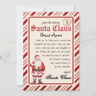 Personalised Letter from Santa Template
