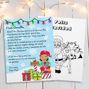 Personalised Letter from Santa with Hispanic Elf