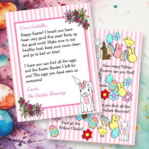 Personalised Letter from the Easter Bunny 2 Sided