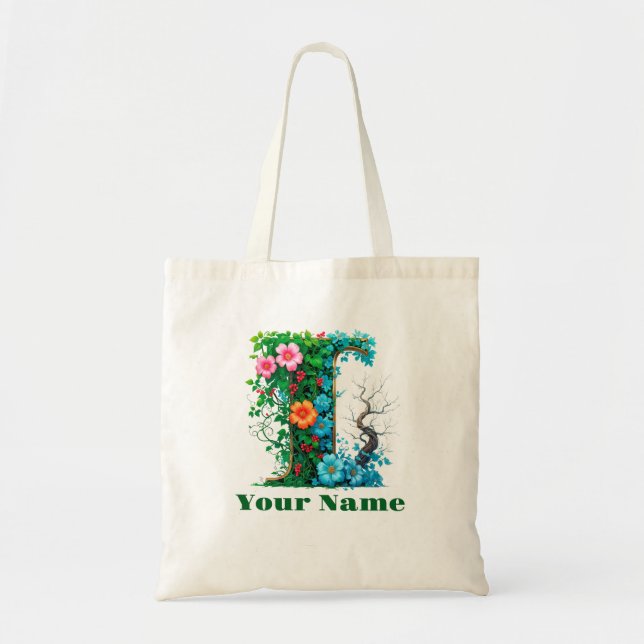 Personalised Letter I Tote Bag (Front)