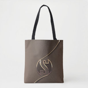 Personalised Letter S Tote Bag