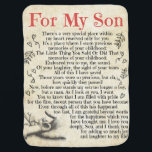 Personalised Letter To For My Son Baby Blanket<br><div class="desc">Personalised Letter To For My Son</div>
