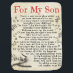 Personalised Letter To For My Son Baby Blanket<br><div class="desc">Personalised Letter To For My Son</div>