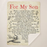 Personalised Letter To For My Son, Son Birthday Gi Sherpa Blanket<br><div class="desc">Personalised Letter To For My Son,  Son Birthday Gift, </div>