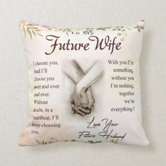Personalised Letter To My Future Wife, Cushion