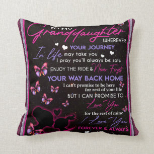 Personalised Letter To My Granddaughter Cushion