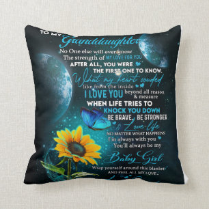 Personalised Letter To My Granddaughter Cushion