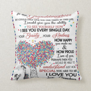 Personalised Letter To My Granddaughter Cushion