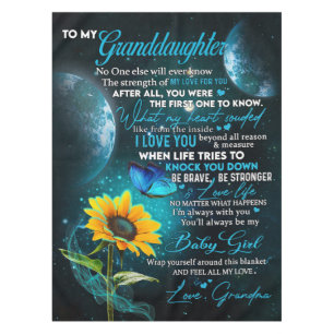 Personalised Letter To My Granddaughter Tablecloth
