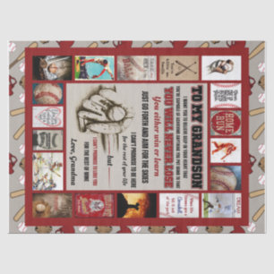 Personalised Letter To My Grandson, Love Grandma Tissue Paper