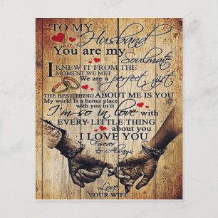 Personalised Letter to My Husband Home Decor Flyer