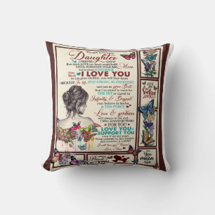 Personalised Letter To My Loving Daughter Cushion