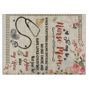 Personalised Letter To My Nurse Mum Cutting Board
