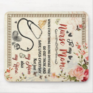 Personalised Letter To My Nurse Mum Mouse Pad