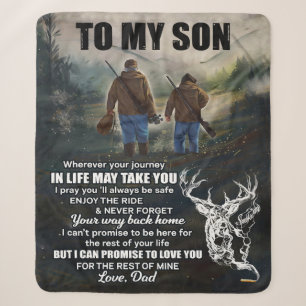 Personalised Letter To My Son From Dad Blanket