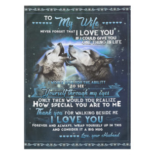 Personalised Letter To My Wife From Husband Tablecloth