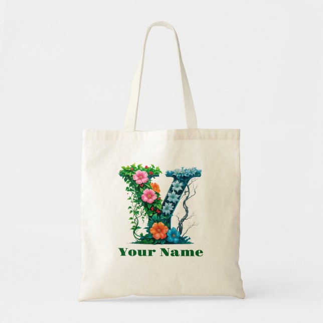 Personalised Letter Y Tote Bag (Front)