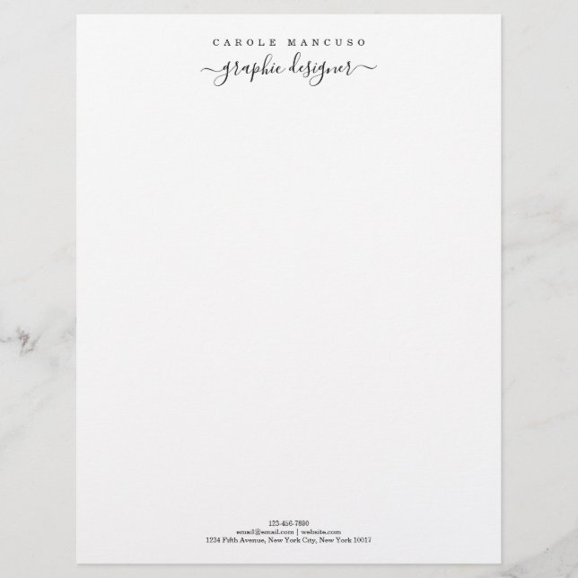Personalised Letterhead Stationary | Simply Right (Front)